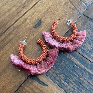Mauve /rust earrings